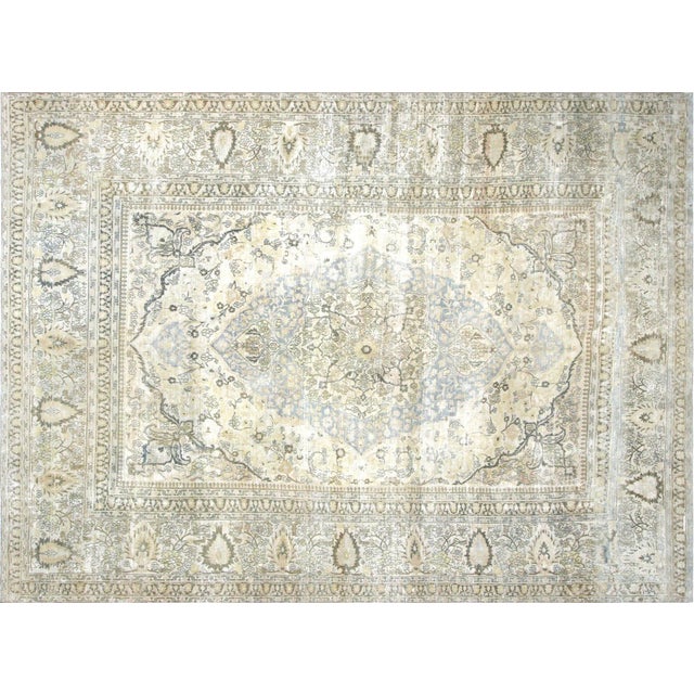 1920s Persian Meshed Rug For Sale