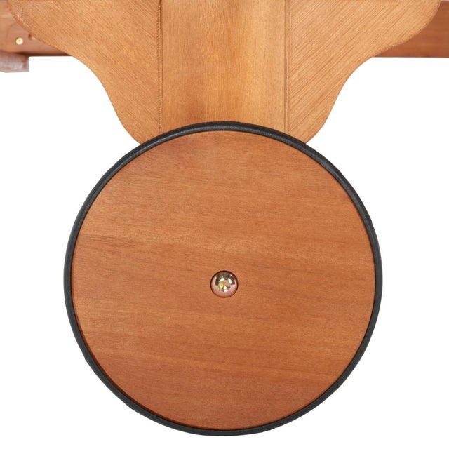 Newport Chaise Lounge Chair with Side Table, Natural/Royal Blue Cushion For Sale - Image 10 of 13