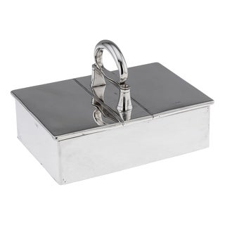 Edwardian Silver Cigar Box, London, 1909 For Sale