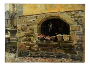 Late 19th Century "St. John's Garden, Ladbroke Grove" Oil Painting by Frank Lewis Emanuel