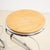 Pair of stools in chrome metal and wood diameter: 35 seat height: 77 additional information style: vintage production...