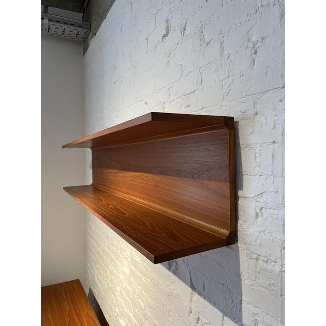 Floating Wall Shelf in Teak from Pedersen & Hansen, 1960s For Sale - Image 9 of 13