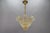 Mid-Century Italian Murano Glass Gold Inclusion Foliage Pendant Light, 1950s For Sale - Image 3 of 18