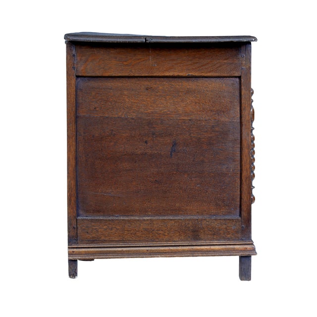 18th Century Small English Oak Coffer, 1790s For Sale - Image 6 of 8