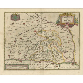 The Principality of Dombes by Jan Jansson, 1636 For Sale