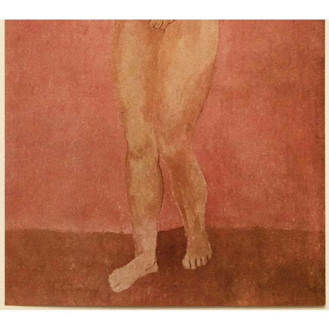 Pablo Picasso 1948 After Pablo Picasso, "Grand Nu Rose" First Edition Period Offset Lithograph For Sale - Image 4 of 10