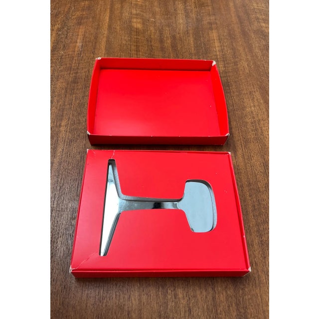 Vintage Danish Railways Piece of Track Chrome Paperweight from DSB Danske Statsbaner For Sale - Image 12 of 13