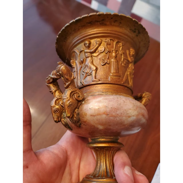 Antique Rouge Royall Marble & Bronze Grand Tour Urn For Sale - Image 12 of 12