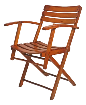 Bauhaus German Folding Chair in Beech Wood, 1940s