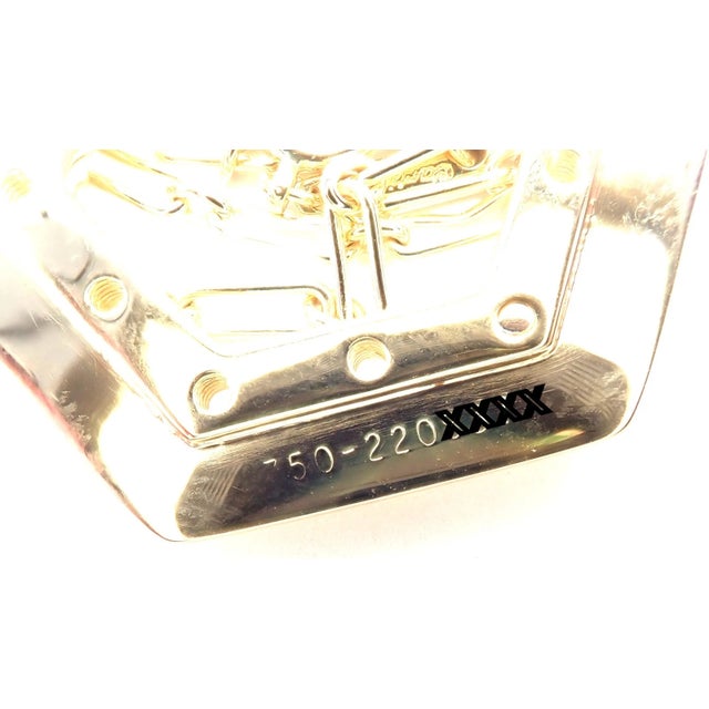 Gold Vintage Cartier Zodiac Yellow Gold Diamond Pendant Link Chain Necklace For Sale - Image 8 of 13
