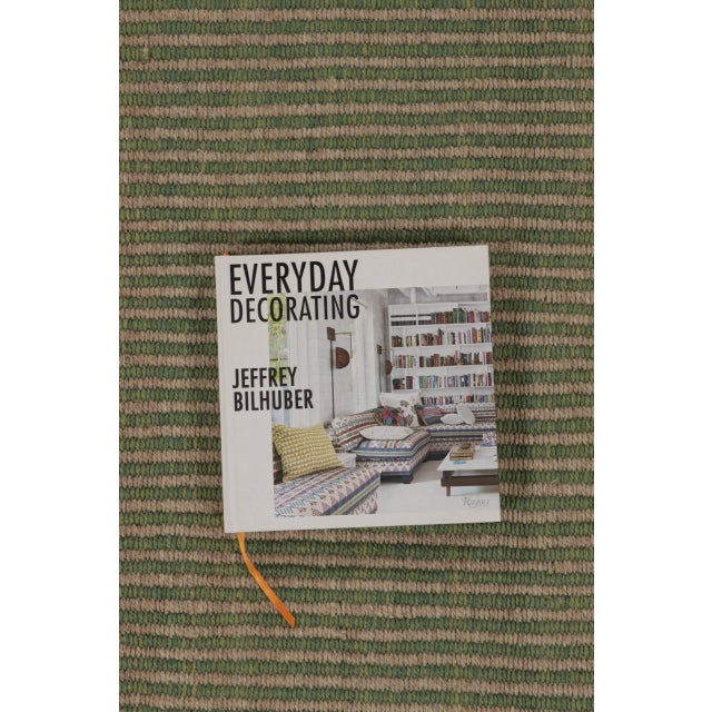 Traditional Rug & Kilim’s Contemporary Kilim With Tonal Green Stripes For Sale - Image 3 of 9