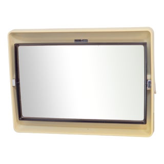 Vintage Rectangular Backlit Mirror from Allibert, France, 1970s For Sale
