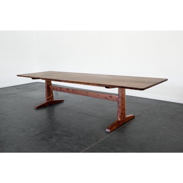 Purpose and design align in our Columbia Trestle Table. A solid trestle base is the grounding feature in this beautifully...