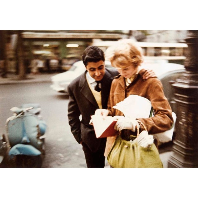 New Book A young couple reading a book together whilst standing on the Boulevard Saint-Michel. From the series Paris in...