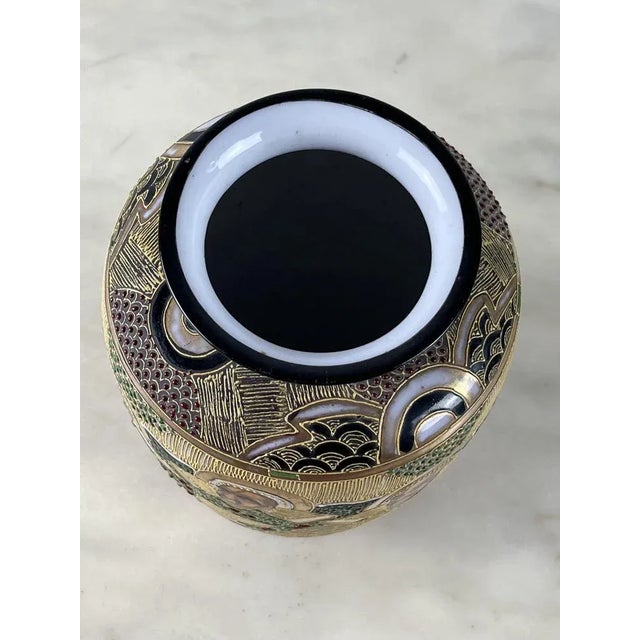 Porcelain Vase Satsuma, Japan, 1950 For Sale - Image 3 of 11