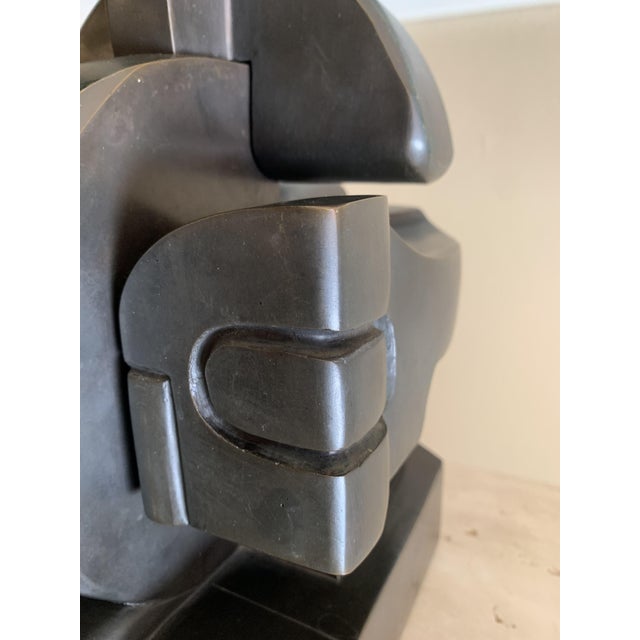 Black Andrea Cascella, Untitled Sculpture, 1988, Bronze For Sale - Image 8 of 11