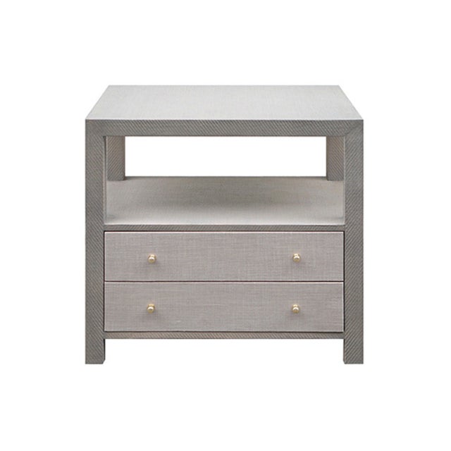 New special order item. Not vintage. With its sophisticated yet subdued combination of textures, the Hattie two drawer...