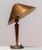 Gold Brass and Elm Table Lamp in the style of Harald Elof Notini for Böhlmarks, 1940s For Sale - Image 8 of 11