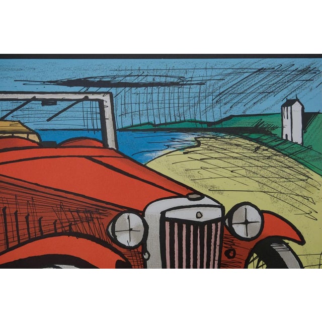L'Automobile Lithograph Poster after Bernard Buffet For Sale - Image 5 of 7