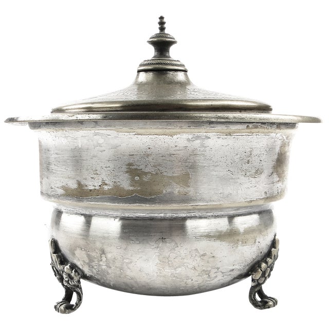 Art Deco Caviar Container from Bros Henneberg, Poland, 19th Century For Sale