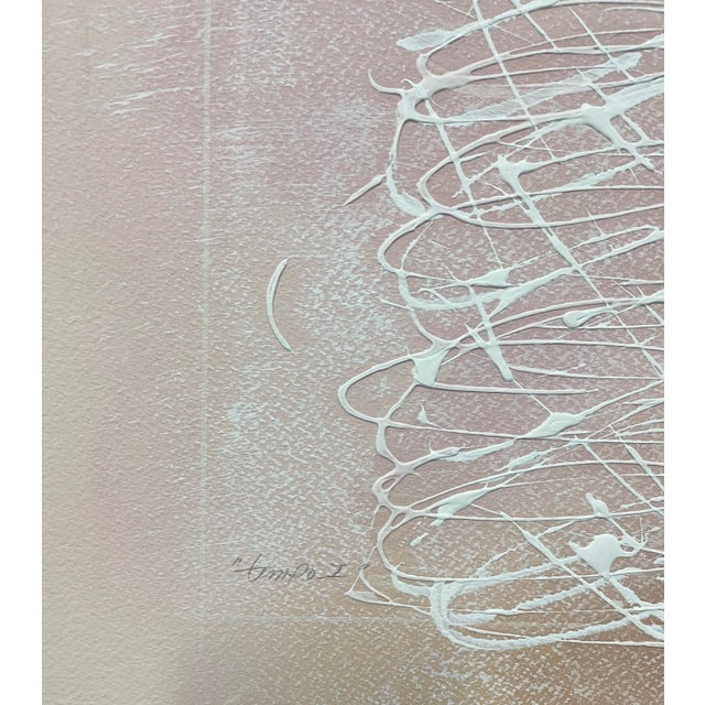 Acrylic painting on heavy paper, signed "Andrez" and titled" Tempo I" in pencil. More works on paper by this artist are...