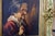 Antique portraits of an elderly Basque couple very fine work full of character painted on panels antique gilt stucco...