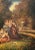 Romantic Ladies in a Lush Garden, Signed Oil Painting, 19th Century For Sale - Image 13 of 13