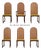 1950s Walnut and Cane Dining Chairs by Milo Baughman - Set of 6 For Sale