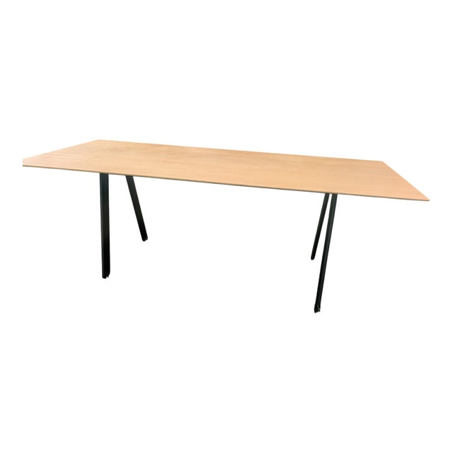 Wood Andreu World Minimalist White Oak Counter-Height Table For Sale - Image 7 of 18
