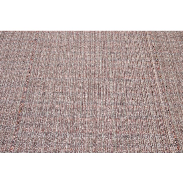 Mid-20th Century Vintage Flat-Weave Rug For Sale - Image 11 of 13