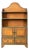 English Early 20th Century Painted Pine Waterfall Bookcase For Sale