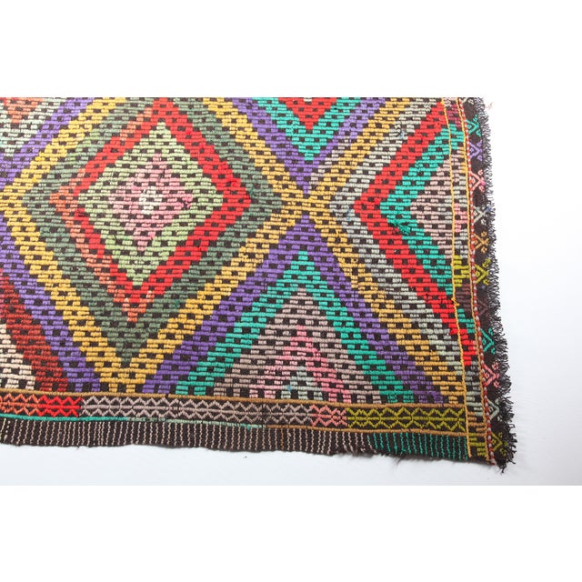 1980s Vintage Turkish Kilim Rug-5’2’x7’7" For Sale - Image 5 of 11