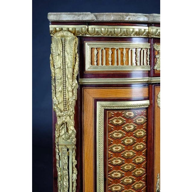 Metal 20th Century Louis XV Corner Commode attributed to Jean Henri Riesener For Sale - Image 7 of 11
