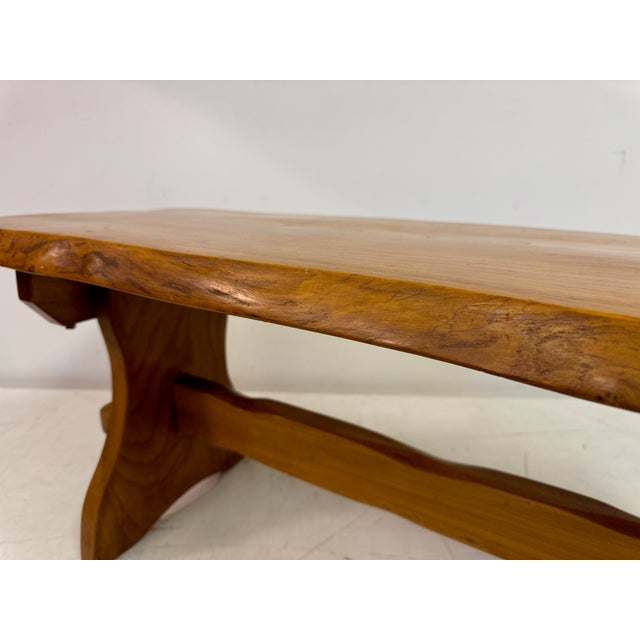 Wood Mid-Century Elm Coffee Table, 1960s For Sale - Image 7 of 14