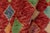 Red Eclectic Balochi Red/Blue Wool Rug - 3'3''x5'0'' For Sale - Image 8 of 11