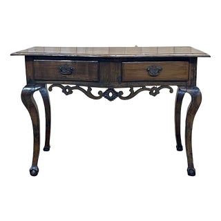 18th Century English Rustic Console in Chestnut and Cherry For Sale