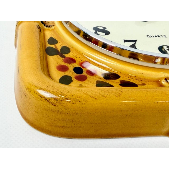 Vintage Ceramic Kitchen Wall Clock from Kienzle, 1960s For Sale - Image 4 of 7