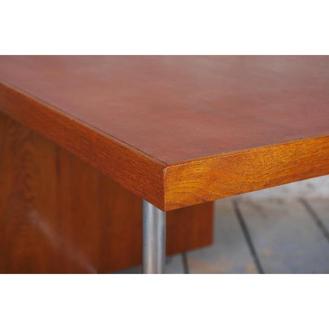 Bauhaus Writing Desk in Oak by Hynek Gottwald, Czechia, 1930s For Sale - Image 12 of 16