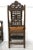 Pair of Antique Heavily Hand Carved Wooden Armchairs For Sale - Image 11 of 15