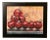 Red Fountain Balls, New York City, Original Oil Painting, Holiday Art For Sale