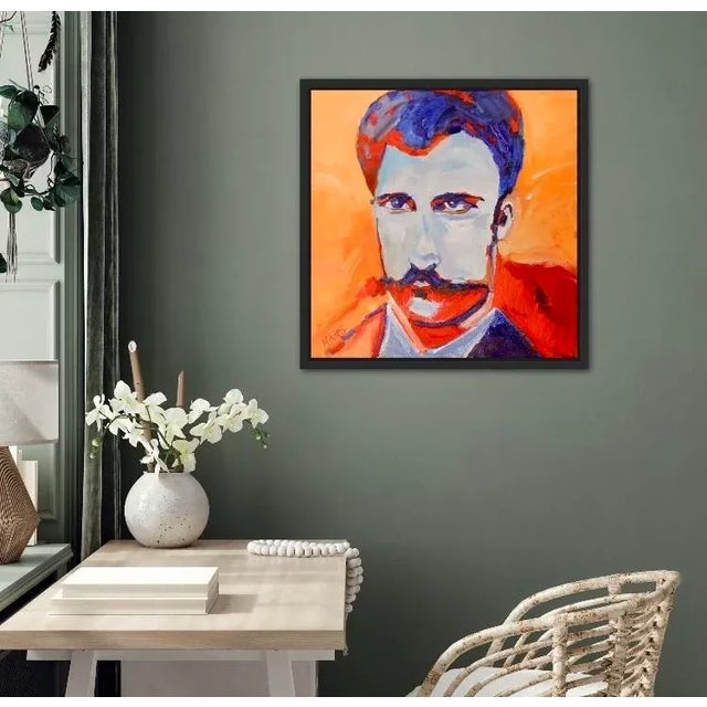 Modern Pop Art Portrait Oil Painting Original For Sale - Image 12 of 12