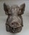 The Silverplate Boars Head Inkwell is a collectible box featuring a design of a boars head made of silver over bronze...