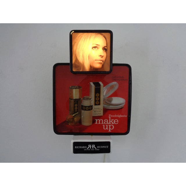 Light Sign by Richard Hudnut, 1960s For Sale - Image 3 of 18
