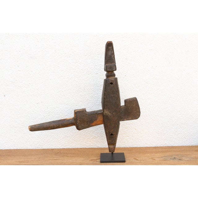 African Antique Bamana Playful Spirit Door Lock For Sale - Image 3 of 9