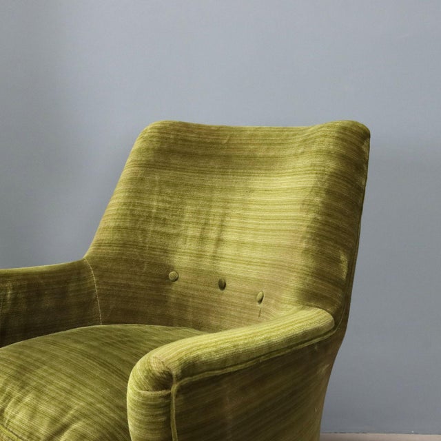 Vintage Green Lounge Chairs, 1950s For Sale - Image 4 of 10
