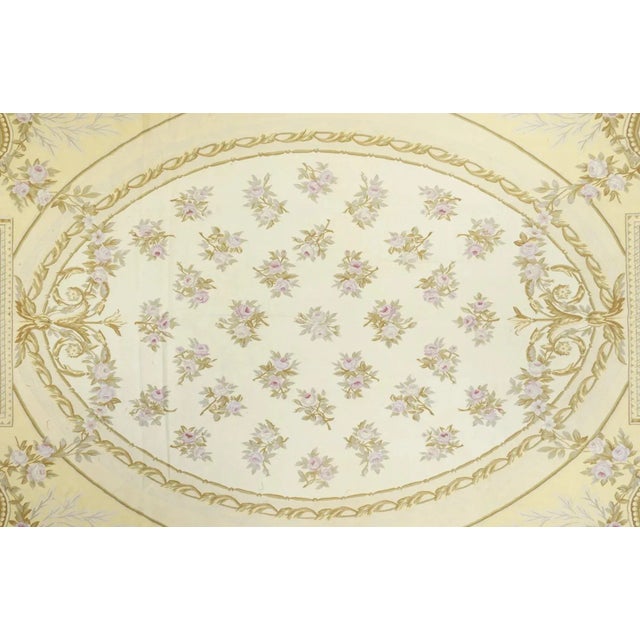 Traditional Aubusson Rug 9'10'' X 13'10'' For Sale - Image 3 of 7