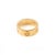 Fine Jewelry 14k Solid Yellow Gold Screw Engraved Love Band Ring Size 7 For Sale In New York - Image 6 of 8