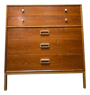 Drexel MCM Mid-Century Cherry “Sun Coast” Tall Dresser / Highboy Designed by Kipp & Stewart