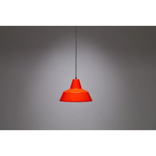 1960s Orange Enamel Pendant from Louis Poulsen, 1969 For Sale - Image 5 of 11