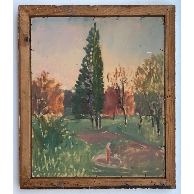 Roger Fiaux, L'arve, Oil on Cardboard, Framed For Sale - Image 8 of 11